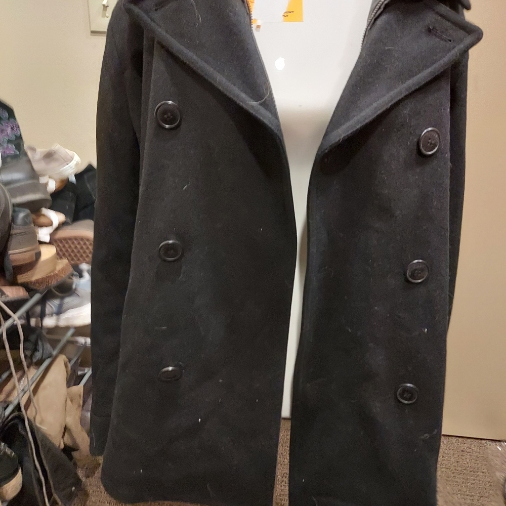 49-3) Levi's Strauss & Co. men's wool pea coat. Levi's